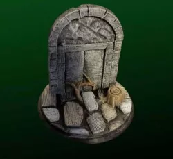Fantasy Rooted Stone Door
