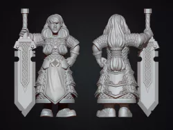 Female dwarf warrior