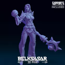 Female Elf Wizard 3D print model
