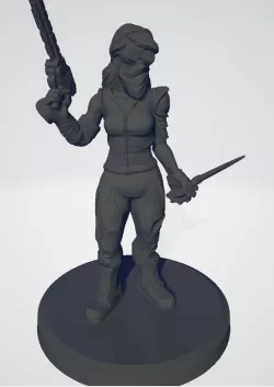 Female Guardsman with knife (penal legion)