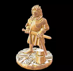 Female Knight Warrior Miniature