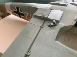 Flap coupling modification for 3Dlabprint Messerschmitt Bf 109 F model