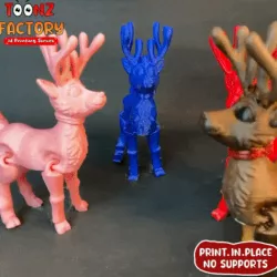 FLEXY PRINT-IN-PLACE REINDEER ARTICULATED