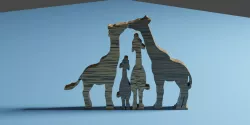 Giraffe Family Ornament