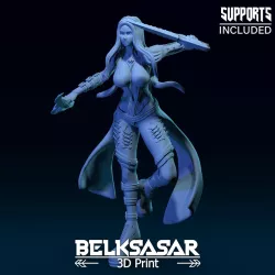 Girl Shadow Dancer 3D print model