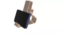 Gun with Bullets Phone Stand