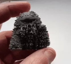 Hairy and articulated Yeti.