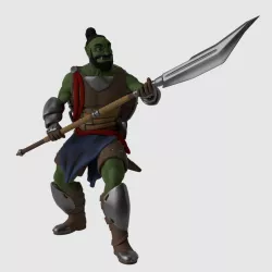 Half orc fighter