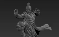 Half Orc Monk Miniature