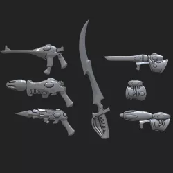Harlequin Clowns Weapons