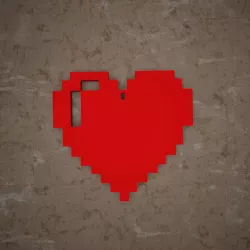 Heart Heart 8 bit KEY CHAIN