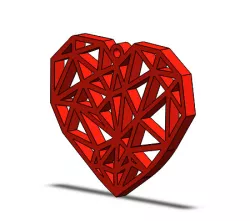 Heart keychain or pendant