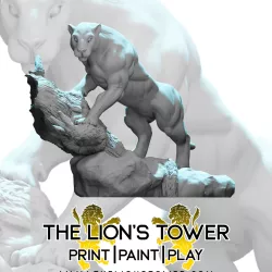 Heroes of The Dale - Gwen, Planar Panther (32mm scale, Pre-supported Miniature)