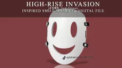 High-Rise Invasion Inspired 3D Model -Smile Mask