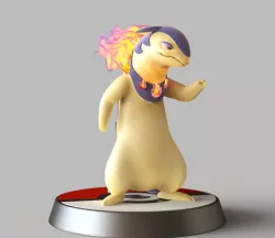 Hisuian Typhlosion - FAN ART - POKÉMON FIGURINE -POKEMON LEGENDS ARCEUS