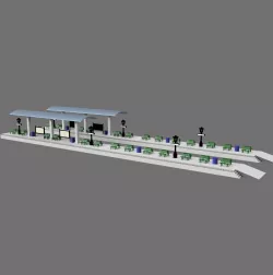 HO station platforms
