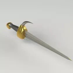 horned sword