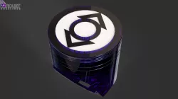 Indigo Lantern Ring with LED light