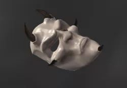 Japanese demon carnival mask