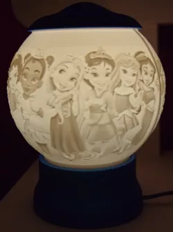 Lithophanie Lamp Disney Princesses