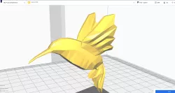 Low poly bird decoration