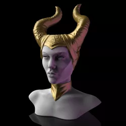 Maleficent Head Planter