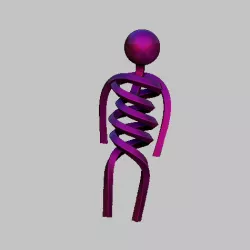 Man 3D line Drawings STL, OBJ