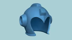 Megaman Helmet STL Printable - Classic Design Cosplay