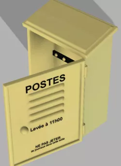 Metal key box with 12 hooks - Postes