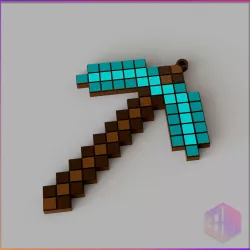 MINECRAFT BEAK KEYCHAIN