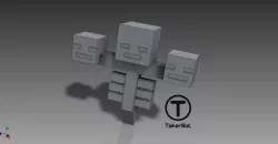 Minecraft Wither - Fully Articulated
