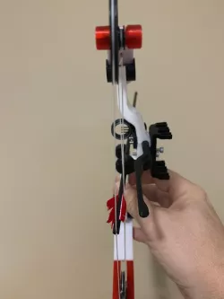 Miniature Compound Bow - Modified Arrow Rest
