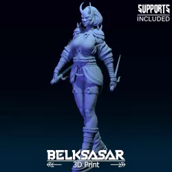 Ninja Girl Nude 3D print model