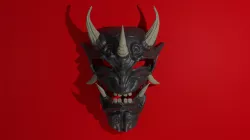 Oni Hannya japanese mask