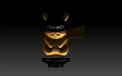 Pikachu Batman Ready STL -METELER 3D