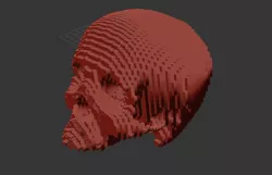 Pixel skull by La Cueva Del Astuto