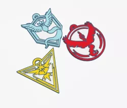 POKEMON GO Team Keychains