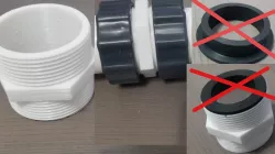 Pool pump Hose 1.5 Inch dual male hose connector above ground pools Pool Hose Adapter
