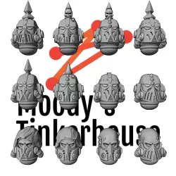 Pre-Heresy Resilient Death Guardians Helmets and Heads - builder