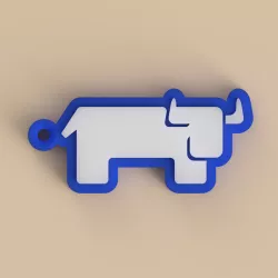 Rancher logo keychain