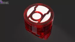 Red Lantern Ring with LED light