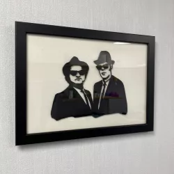 Silhouette of the Blues Brothers for frame