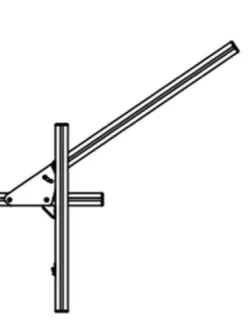 Sim racing pivot plate support profile triple monitor stand