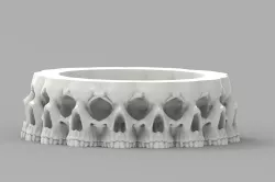 Skull planter