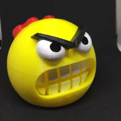 Smiley/Angry Face 3d printed