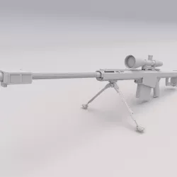 Sniper Gun PRINTABLE Army Gun 3D Digital STL File