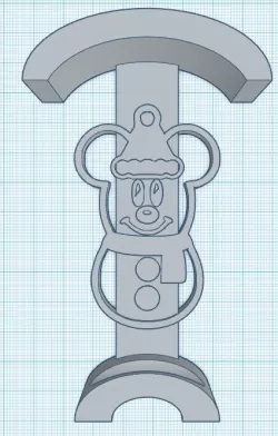 Snowman Mickey - LoungeFly/Minnie Ear Display Hook