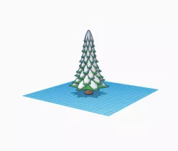 snowy tree