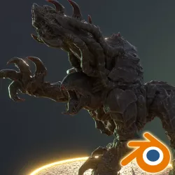 SPACE BUG OF DEATH FLAME EATER BLENDER FILES