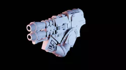 Space Knight Heavy Shoulder Barbeque Gun